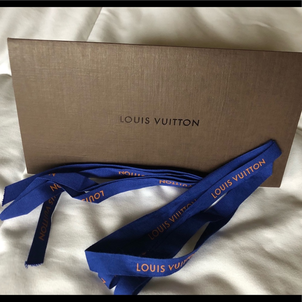 Louis Vuitton receipt envelope and ribbons